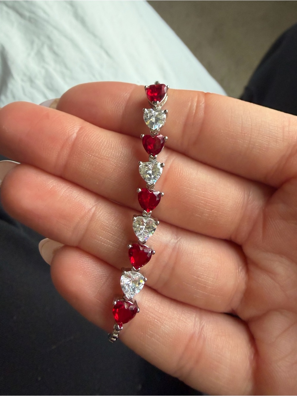 Lab Ruby bracelet